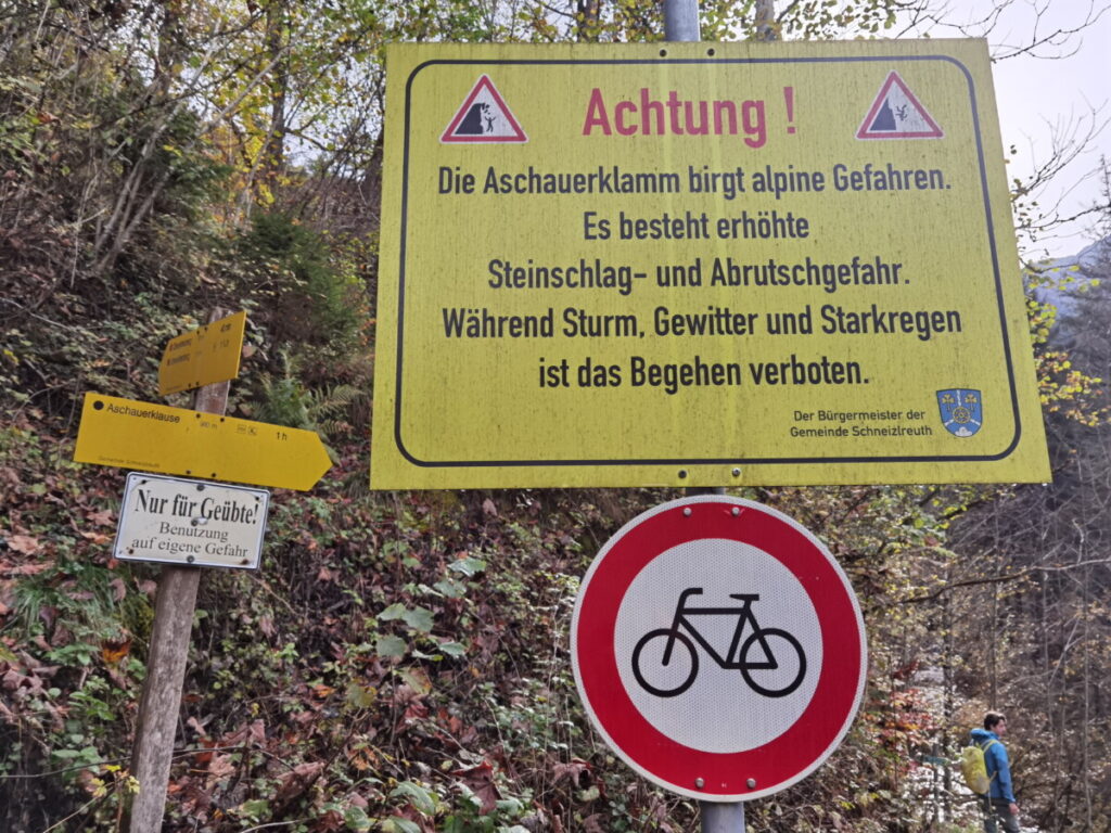 Beachte diese Hinweise bei deinem Ausflug in die Aschauer Klamm im Chiemgau